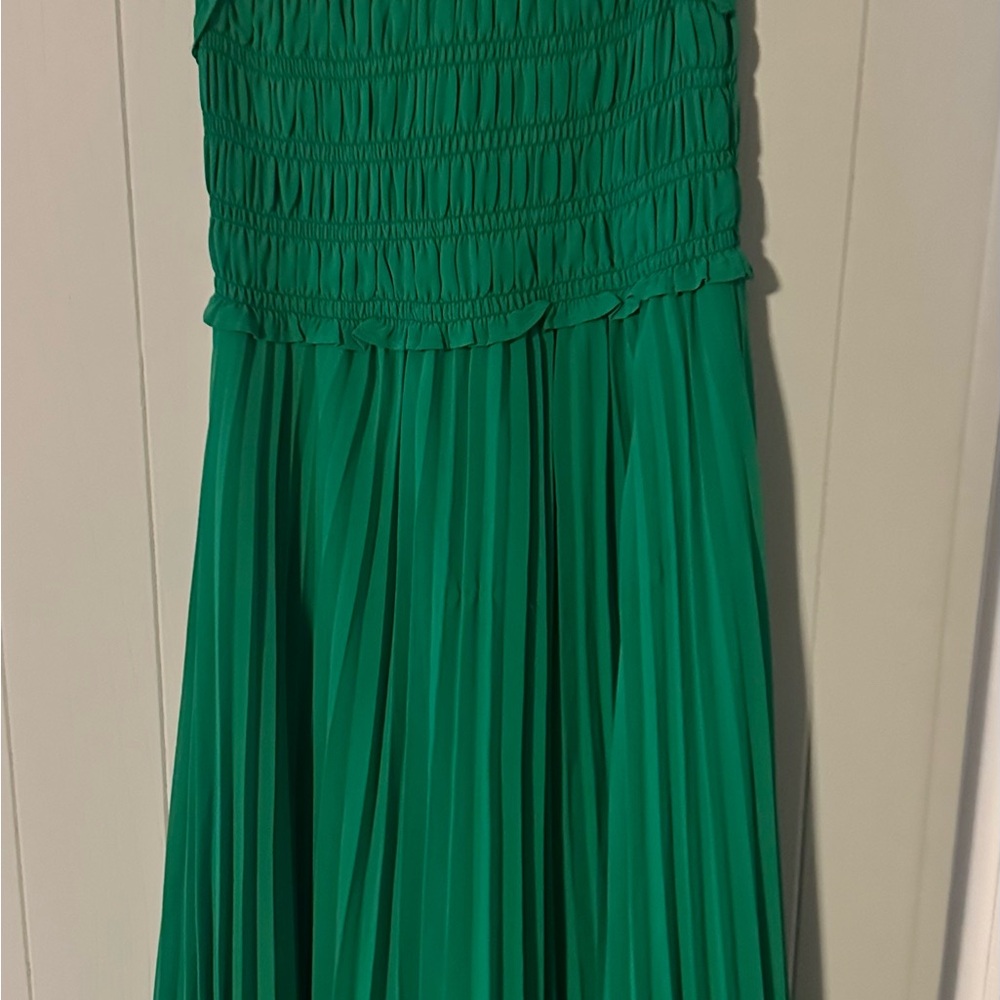 Max Studio Teal Strapless Dress